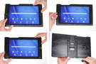 Brodit ochronna obudowa aktywna w wersji z kablem USB i ładowarką samochodową do Samsung Galaxy Tab A 10.1 (2016) SM-T580/SM-T585 z systemem adaptacyjnym Active MultiMoveClip