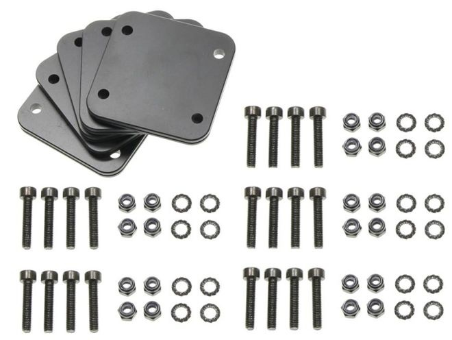 Zestaw 5 płytkek montażowych z otworami w systemie AMPs