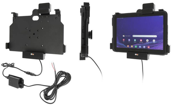 Uchwyt aktywny z blokadą sprężynową do instalacji na stałe do Samsung Galaxy Tab Active 4 Pro SM-T630/SM-T636 w oryginalnym futerale