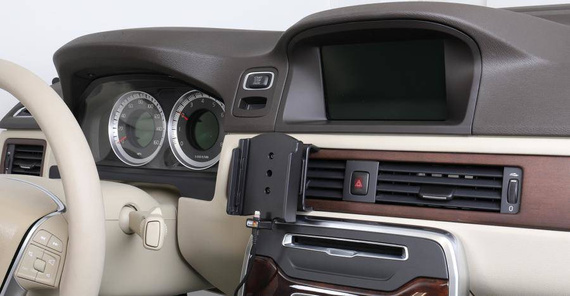 Uchwyt do Apple iPhone 12 Pro Max z wbudowanym kablem USB oraz ładowarką samochodową