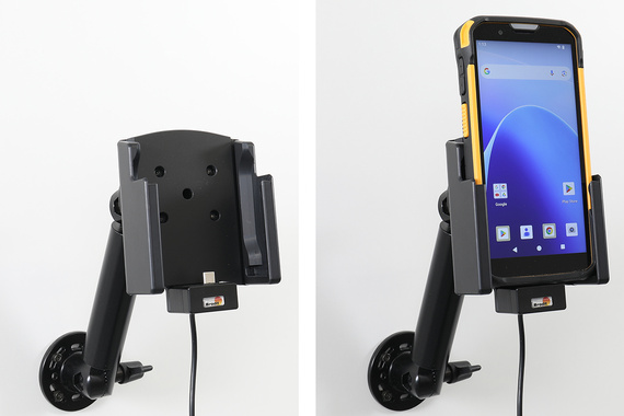 Aktywny uchwyt Brodit do CipherLab RS38 w gumowym etui