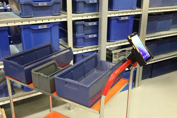 Uchwyt Brodit do CipherLab RS38 w gumowym etui