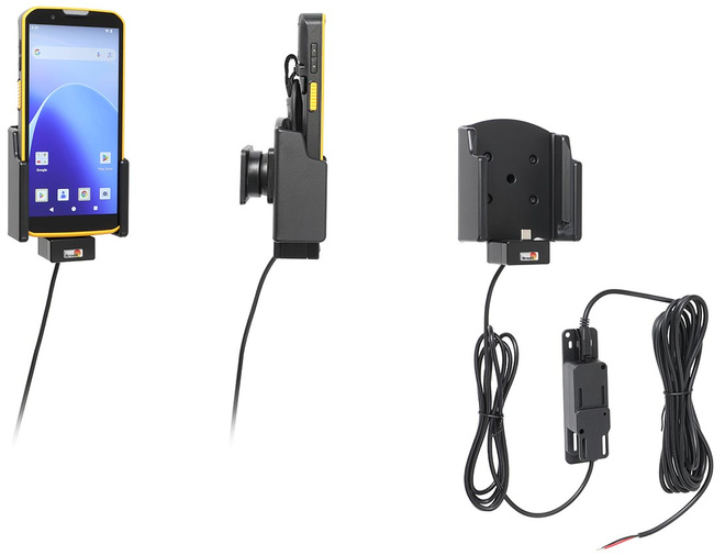 Aktywny uchwyt Brodit do stałego montażu na CipherLab RS38