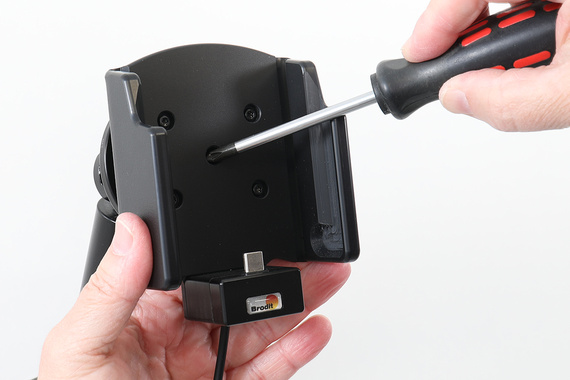 Aktywny uchwyt Brodit do stałego montażu na CipherLab RS38