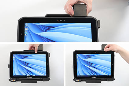 Modułowy uchwyt o wzmocnionej konstrukcji do Zebra ET80 z blokadą sprężynową