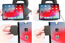 Uchwyt aktywny do instalacji na stałe z blokadą sprężynową do Apple iPad Pro 12,9 2018 (A1895, A1976, A1983, A2014)