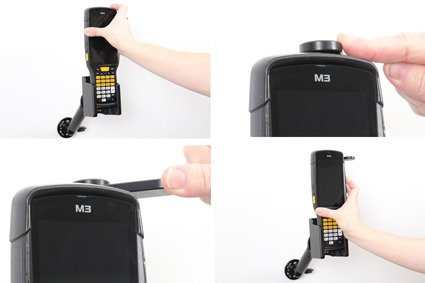 Uchwyt pasywny do M3 MOBILE UL20 z dodatkową górną blokadą.