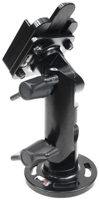 Ramię z adapterem MultiMoveClip o zwiększonej wytrzymałości montowane do płaskiej powierzchni.