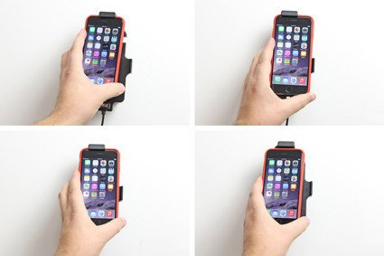 Uchwyt do Apple iPhone 8 w futerale z wbudowanym kablem USB oraz ładowarką samochodową