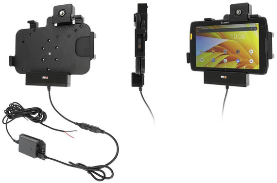 Uchwyt aktywny o wzmocnionej konstrukcji do Zebra ET45 8.0 z blokadą kluczykową.