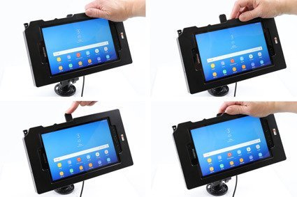 xBrodit ochronna obudowa z adapterem Molex do profesjonalnego montażu do Samsung Galaxy Tab Active 2 z systemem adaptacyjnym Active MultiMoveClip