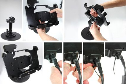 Uchwyt o wzmocnionej konstrukcji z blokadą sprężynową na kluczyk do Zebra ET55 8.3