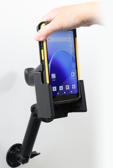 Uchwyt Brodit do CipherLab RS38 w gumowym etui z chwytem pistoletowym