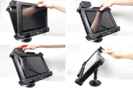 Uchwyt o wzmocnionej konstrukcji z blokadą sprężynową na kluczyk do Zebra ET55 10.1