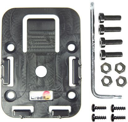 Uchwyt do samochodu na szybę Brodit | potrójna przyssawka montażowa o dużej wytrzymałości z ramieniem zębowym do tabletów oraz terminali