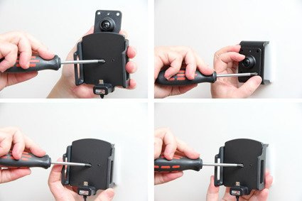 Uchwyt regulowany do Xiaomi Redmi 5 Plus bez futerału oraz w futerale lub etui z wbudowanym kablem Micro-USB oraz ładowarką samochodową