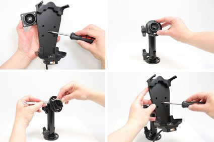 Uchwyt do M3 Mobile SM10/SM15 w wzmocionej obudowie z ładowarką samochodową.