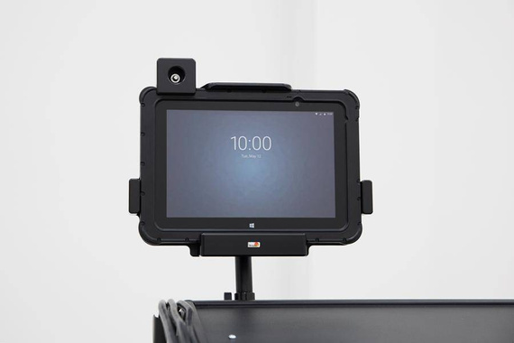 Modułowy uchwyt o wzmocnionej konstrukcji do Zebra ET51 10.1 z blokadą kluczykową.