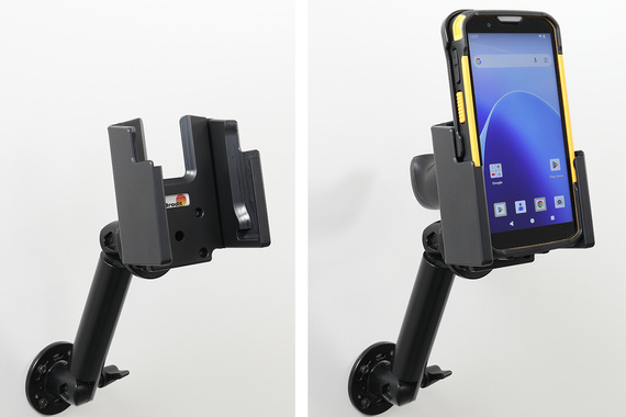 Uchwyt Brodit do CipherLab RS38 w gumowym etui z chwytem pistoletowym