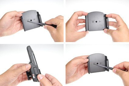 Uchwyt uniwersalny pasywny do iPhone 11 Pro bez futerału oraz w futerale lub etui o wymiarach: 75-89 mm (szer.), 12-16 mm (grubość)