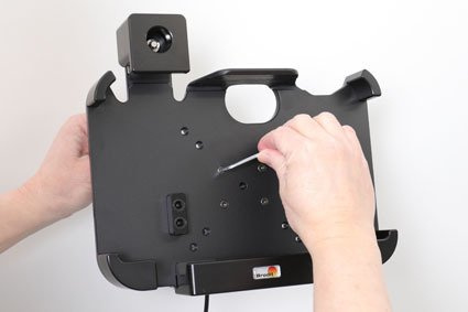 Uchwyt do Zebra ET51 8.3 ET51AE-W12E-SF, ET51AE-W15E-SF aktywny o wzmocnionej konstrukcji z blokadą sprężynową na kluczyk