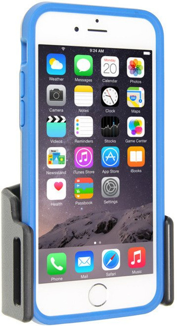 Uchwyt regulowany do Apple iPhone 7 w futerale lub obudowie o wymiarach: 62-77 mm (szer.), 6-10 mm. (grubość)