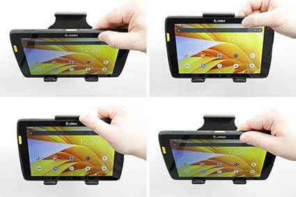 Brodit Uniwersalny Uchwyt do Tabletu | Uchwyt regulowany pasywny do tabletów gołych jak i w futerale o wymiarach: 120-135 mm (szer.), do 9 mm (grubość)