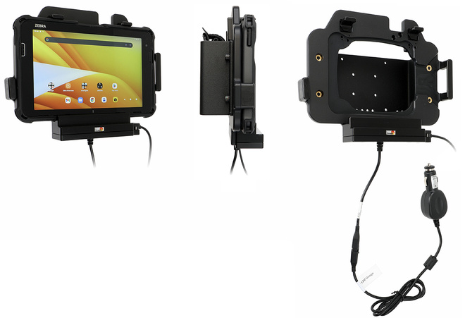 Uchwyt aktywny do Zebra ET401 8" z wtykiem do gniazda zapalniczki i wejściem USB