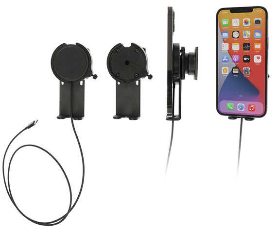 Magnetyczna Ładowarka Samochodowa MagSafe do iPhone z Regulowaną Podstawką na Telefon