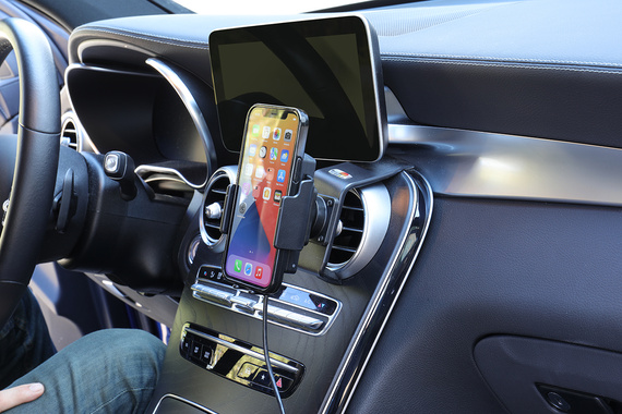 Uchwyt do Samsung Galaxy z ładowarką indukcyjną