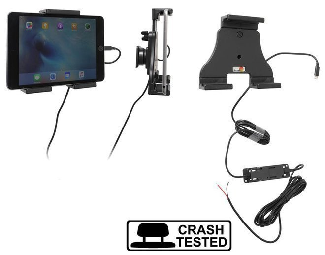 Uchwyt aktywny do tabletów Apple w futerale o wymiarach: 120-150 mm (szer.), do 25 mm (grubość)