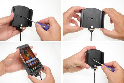 Uchwyt do Huawei Mate 9 Pro Pro z wbudowanym kablem USB oraz ładowarką samochodową