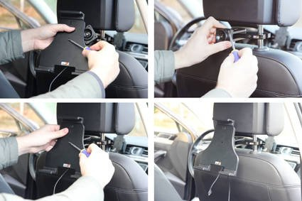 Uchwyt aktywny do tabletów Android w futerale o wymiarach: 180-230 mm (szer.), do 25 mm (grubość)