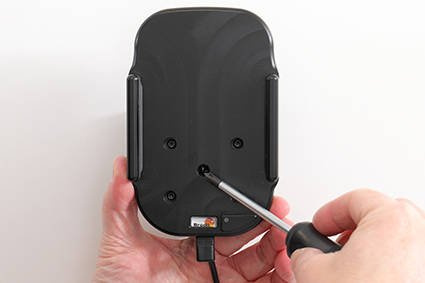 Uchwyt indukcyjny dedykowany do Samsung Galaxy S20+ z wbudowanym kablem USB oraz ładowarką samochodową