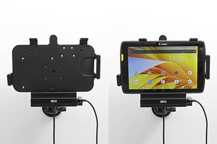 Uchwyt aktywny o wzmocnionej konstrukcji do Zebra ET45 8.0 z modułem komunikacyjno-ładującym.