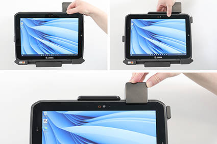 Modułowy uchwyt o wzmocnionej konstrukcji do Zebra ET80 z blokadą sprężynową