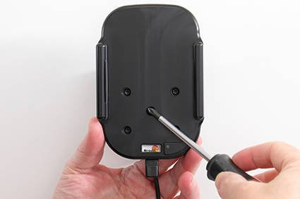 Uchwyt indukcyjny dedykowany do Samsung Galaxy S10 z wbudowanym kablem USB oraz ładowarką samochodową