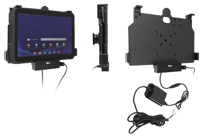 Aktywny uchwyt do Samsung Galaxy Tab Active 5 Pro z ładowaniem pogo i portem USB-Host do montażu wewnętrznego