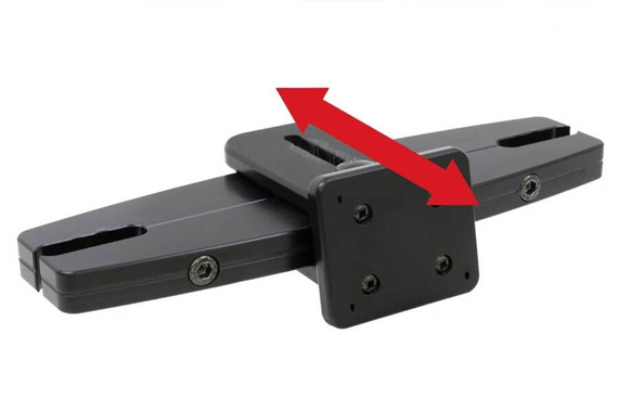 811070 - Uniwersalna baza mocowania do zagłówka z rozstawem prętów: 95 mm - 211 mm