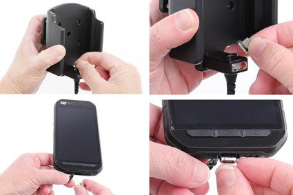 Uchwyt aktywny z magnetycznym kablem USB do CAT S41