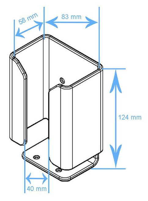 Uniwersalny uchwyt do skanerów kodów kreskowych / terminali logistycznych (DUŻY)