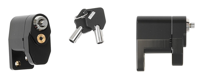 Blokada zamykana na klucz do uchwytu Brodit na Zebra ET401 8" i 10"