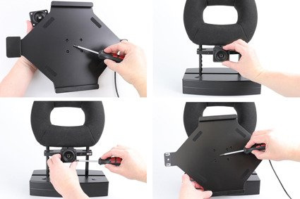 Uchwyt aktywny z kablem USB oraz blokadą sprężynową do Apple iPad Pro 12,9 2018 (A1895, A1976, A1983, A2014)