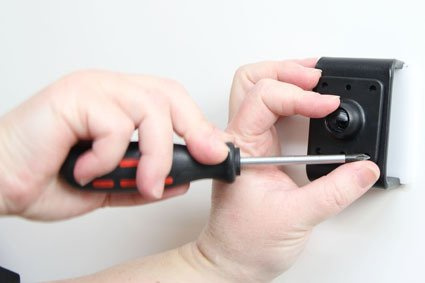 Uchwyt do Apple iPhone 8 Plus z wbudowaną ładowarką samochodową do instalacji na stałe