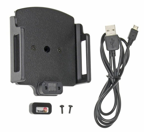 Uchwyt regulowany do Xiaomi Redmi 5 Plus bez futerału oraz w futerale lub etui z wbudowanym kablem Micro-USB oraz ładowarką samochodową