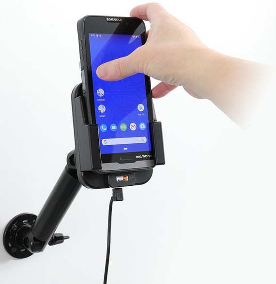 Uchwyt indukcyjny dedykowany do Datalogic Memor 20 z ładowarką samochodową.