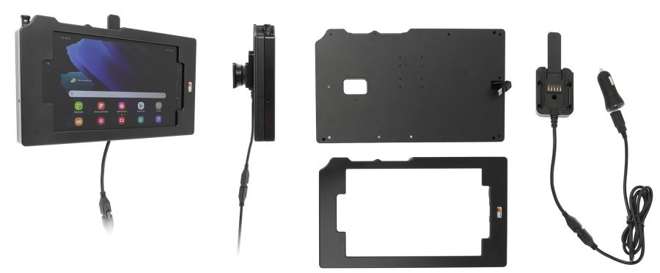 Brodit ochronna obudowa z adapterem Molex do profesjonalnego montażu do Samsung Galaxy Tab Active 2, SM-T390/SM-T395 z systemem adaptacyjnym Active MultiMoveClip 