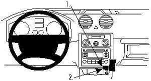 ProClip do Volkswagen Caddy 04-15