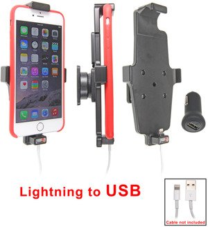 Uchwyt do Apple iPhone Xr w futerale z możliwością wpięcia kabla lightning USB
