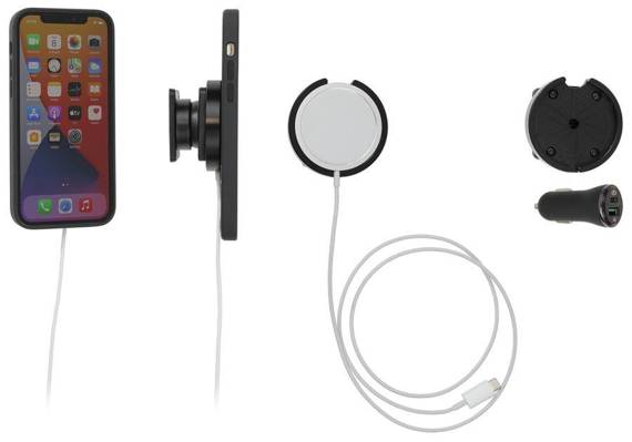 Uchwyt do MagSafe dla Apple iPhone 14 Pro Max z ładowarką samochodową